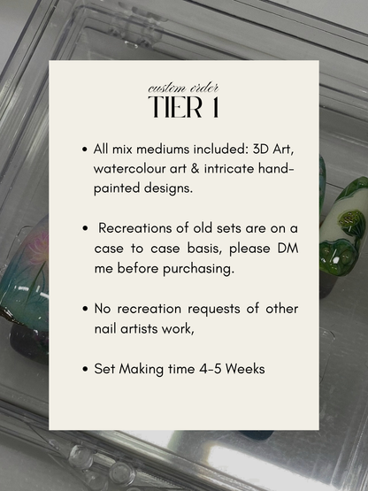 Custom Order - Tier 1