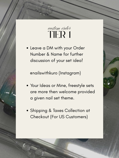 Custom Order - Tier 1