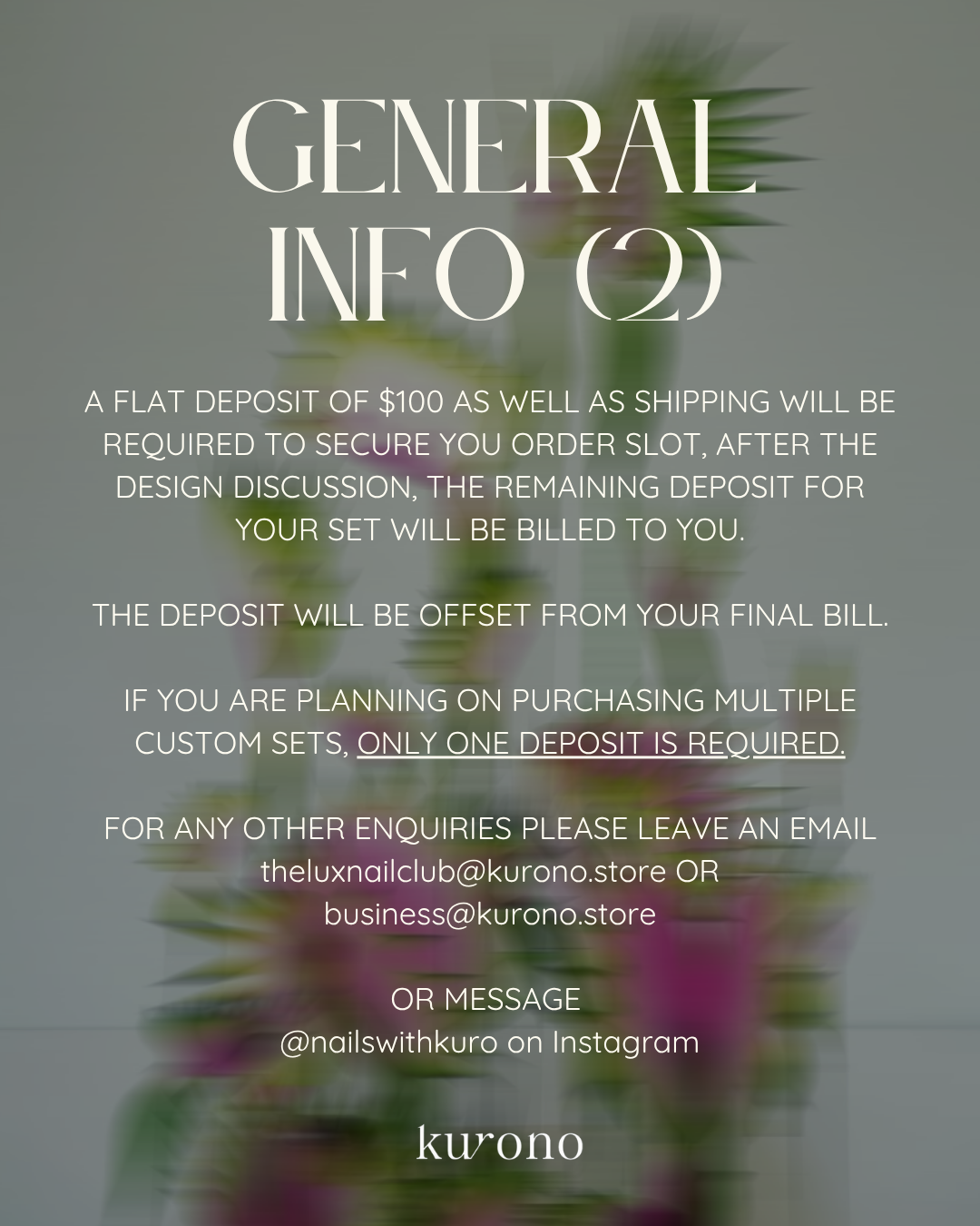 Customs Deposit